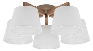 Brilagi - Полилей за таван с директен монтаж LATTE SABIA 5xE27/15W/230V бор/бял