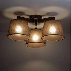 BRILAGI - Плафонен полилей LATTE 3xE27/15W/230V бор/кафяв