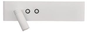 LED стенен точков аплик RESORT LED/10W/230V + LED/3W бял ляв