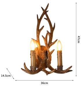 Brilagi - Настенно осветително тяло DEER 2xE14/10W/230V еленови рога