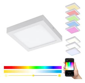 Eglo 33316 - LED RGBW димируемо таванно осветително тяло FUEVA-C LED/15,6W/230V 22,5x22,5cm бяло