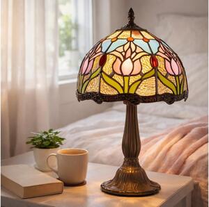 Brilagi - Tiffany витражна настолна лампа LORAS 1xE14/40W/230V