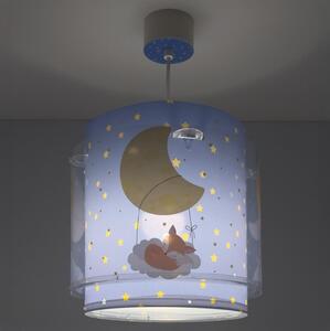 Dalber 76632 - Детски полилей MOON DREAMS 1xE27/15W/230V син
