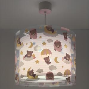 Dalber 41572S - Детски полилей BABY TEDDY 1xE27/15W/230V розов