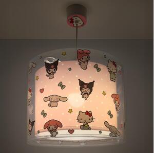 Dalber 41252 - Детски полилей HELLO KITTY&FRIENDS 1xE27/15W/230V розов