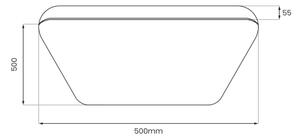 LED таванно осветително тяло NEMO LED/36W/230V 50x50 см черно