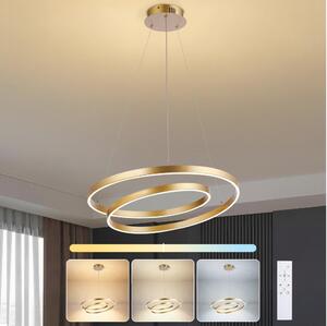 Brilagi-LED Димируем полилей на кабел TWISTER LED/48W/230V Ø 50 см златист +ДУ