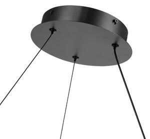 Brilagi-LED Полилей с възможност за димиране на кабел TWISTER LED/48W/230V Ø 50 см черен + дистанционно управление