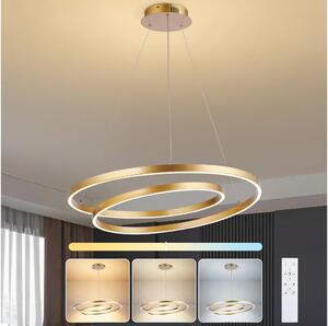 Brilagi-LED Димируема полилей на кабел TWISTER LED/75W/230V Ø 70 см златист +ДУ