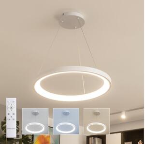 Brilagi - LED полилей с димер на кабел FALCON SLIM LED/42W/230V Ø 50 см бял + дистанционно управление