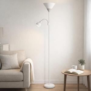 Brilagi - Подова лампа ARIANA 1xE27/100W/230V + 1xE14/25W бяла