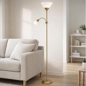 Brilagi - Подова лампа ARIANA 1xE27/100W/230V + 1xE14/25W златна
