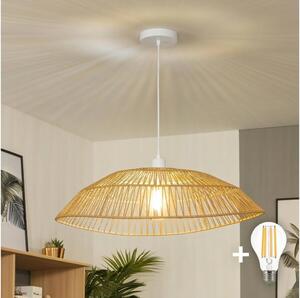 Brilagi - LED полилей на кабел CERIA BOHO 1xE27/40W/230V Ø 70 см кафяв