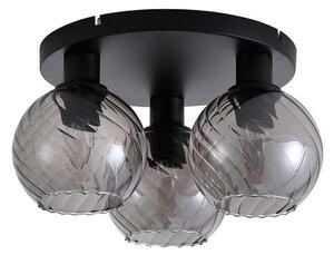 Searchlight 44521SM - Таванно осветително тяло RADIANCE 3xE27/60W/230V диам. 37,5 cm черно