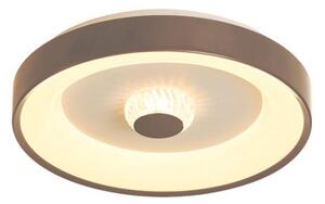 Searchlight 89735-38LT - LED димируем плафон POLKA 24W/230V + 6W, диаметър 38,5 см, кафяв