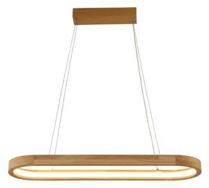 Brilagi - LED висящ полилей на кабел UMEA WOOD LED/30W/230V 70x20 cm дърво