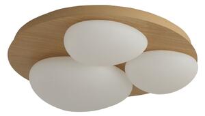 Brilagi - LED таванен плафон VISBY WOOD LED/36W/230V Ø 50 см кафяв
