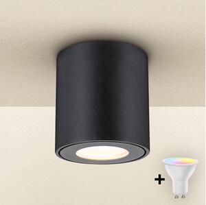 Brilagi - LED RGBW димируемо осветително тяло за баня MIA 1xGU10/4,8W/230V 84x80 mm черно IP54
