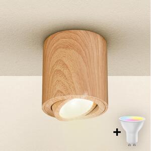 Brilagi - димируемо LED RGBW точково осветително тяло MIA 1xGU10/4,8W/230V 84x80 мм кафяво