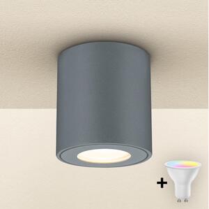Brilagi - LED RGBW димируемо външно осветително тяло MIA 1xGU10/4,8W/230V 84x80 mm антрацит IP54