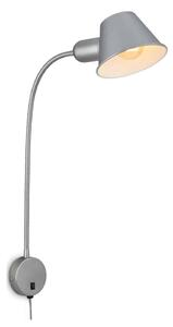 Briloner 2089-014 - Гъвкава стенна лампа BRELLO 1xE27/10W/230V матов хром