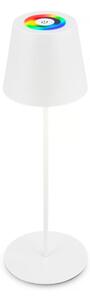 Briloner 7510016 - LED RGBW димируема настолна лампа CALIDA 2,5W/5V IP44 1200 mAh бяла