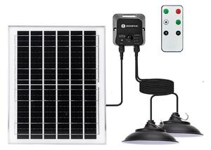Aigostar - LED соларен полилей 2x LED / 70 W / 12 V, 12000 mAh, 6500 K, диаметър 23,5 см + ДУ