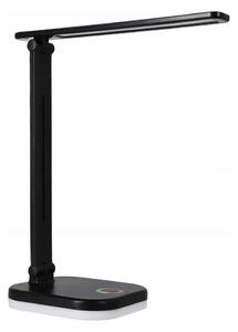 LED RGBW димируема настолна лампа с безжично зареждане LED/7W/5V USB черна