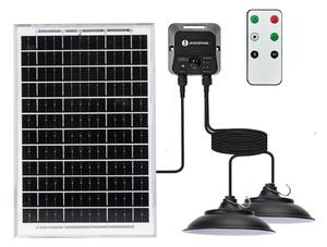 Aigostar - LED соларен полилей със сензор 2xLED/35W/12V 6000mAh 6500K pr.15cm+ДУ