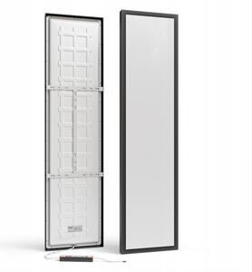 LED повърхностно монтиран панел LED/60W/230V 30x120 cm черен
