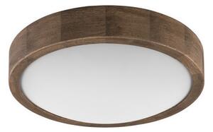 Brilagi-LED RGBW Димируем плафон CARVALHO SLIM 1xE27/9W/230V Wi-Fi дъб Ø 27