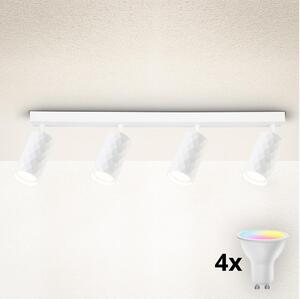 Brilagi - LED RGBW димируемо точково осветително тяло SELE DIAMANT 4xGU10/4,8W/230V бяло
