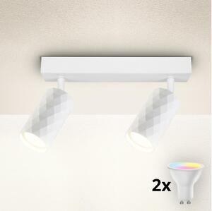 BRILAGI - LED RGBW димируемо точково осветително тяло SELE DIAMANT 2xGU10/4,8W/230V бяло