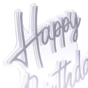 Atmosphera - LED неонова стенна декорация HAPPY BIRTHDAY LED/5V