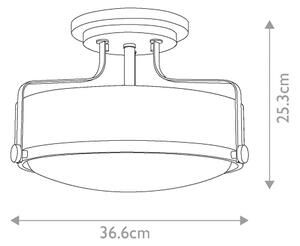 Hinkley HK-HARPER-SFS-CM - Плафонен полилей HARPER 3xE27/60W/230V лъскав хром
