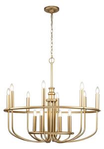 Kichler KL-CAPITOL-HILL12-PNBR-Полилей на верига. CAPITOL HILL 12xE14/40W/230V златист