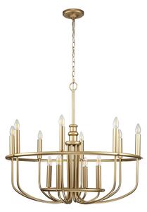 Kichler KL-CAPITOL-HILL12-PNBR-Полилей на верига. CAPITOL HILL 12xE14/40W/230V златист