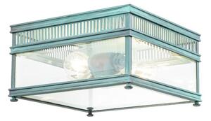 Elstead HOLBORN-F-VDG - Външно осветително тяло HOLBORN 2xE27/60W/230V IP44 тюркоазено