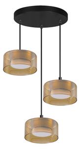 Brilagi - LED Полилей на кабел AURA LUX 3xGX53/30W/230V черен/златен