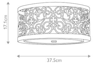 Feiss FE-ARABESQUE-F - Таванно осветително тяло ARABESQUE 2xE27/40W/230V златно