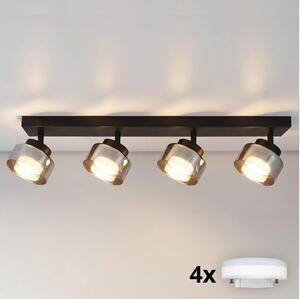 Brilagi - LED Точково осветително тяло AURA LUX 4xGX53/30W/230V černo/димно