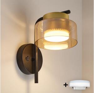 Brilagi - LED Настенна лампа AURA LUX 1xGX53/30W/230V черна/златна
