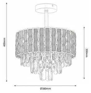 Brilagi - Плафонен полилей CRISTAL 5xE14/40W/230V Ø 38 см
