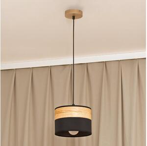 Полилей на кабел ALBA 1xE27/15W/230V Ø 20 см черен/кафяв