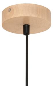 Полилей на кабел ALBA 1xE27/15W/230V pr. 45 cm черен/кафяв