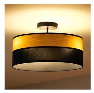 Плафонен полилей ALBA 3xE27/15W/230V Ø 40 см черен/кафяв