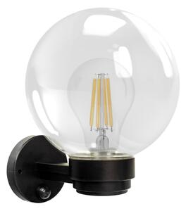 Brilagi - Външен стенен осветител със сензор HARBOR 1xE27/40W/230V IP33 черно/бяло