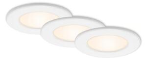 Комплект 3x вградени LED осветителни тела за баня LED/6W/230V 3000K IP44 бели