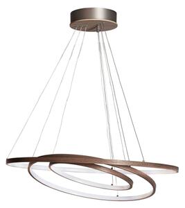 ByRydens 4202250-6003-LED Висящ полилей TRIONE на кабел, LED/45W/230V, кафяв, Ø 80 см