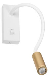 Kanlux 32518 - LED гъвкава настолна лампа TONIL LED/3,3W/230V бяла/златна
